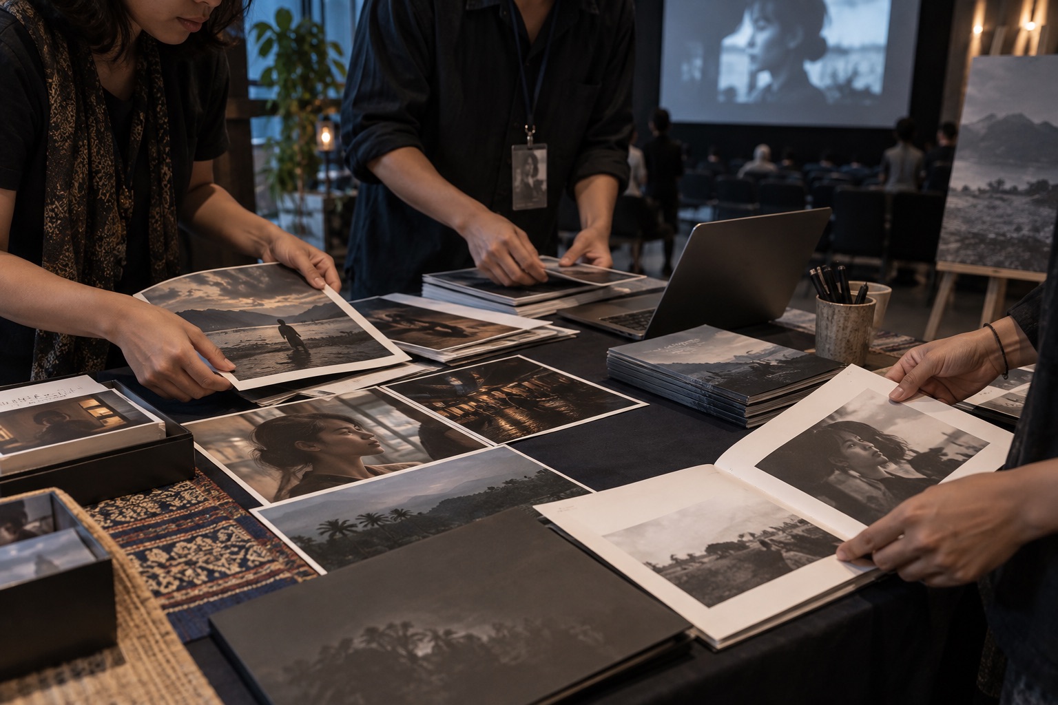 ภาพประกอบสร้างด้วย AI: ทีมประชาสัมพันธ์จัดภาพนิ่งและเอกสารภาพยนตร์